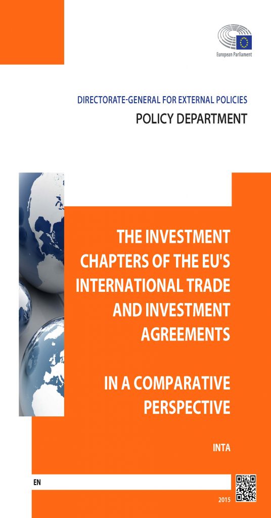 The Investment Chapters of the EU’s International Trade and Investment Agreements in a Comparative Perspective