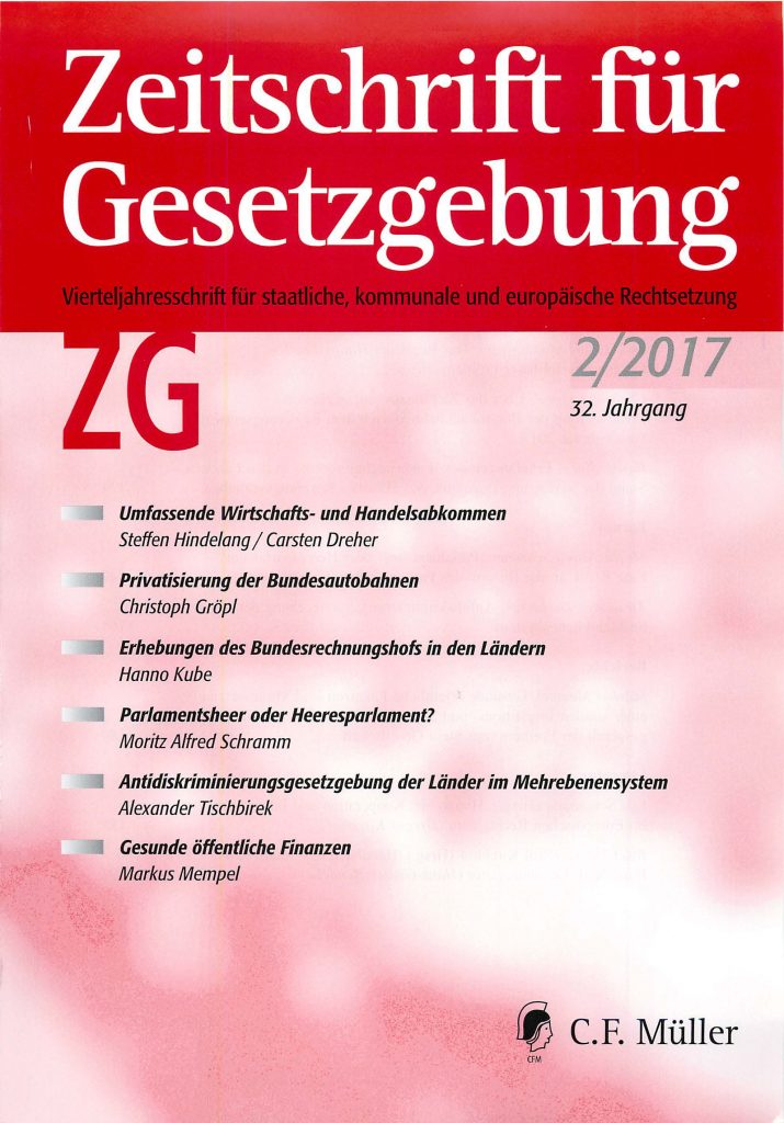 Umfassende Wirtschafts- und Handelsabkommen – Das Recht der Happy Few? (Comprehensive Economic and Trade Agreements – The Law of the Happy Few?)