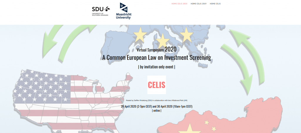 CELIS Virtual Symposium 2020 - A Common European Law on Investment Screening, 29-30 April 2020