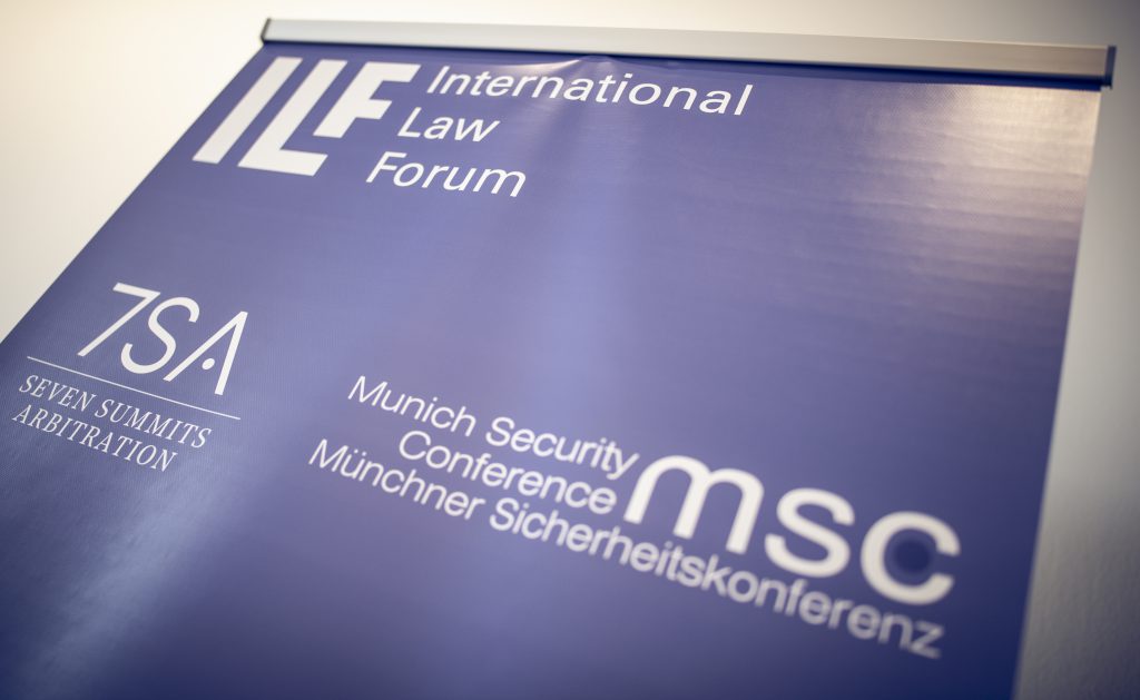 20200213, MSC, Munich Security Conference, Hotel Bayerischer Hof: Seven Summits Arbitration" International Law Forum Panel Discussion Saal Foyer (LH).
