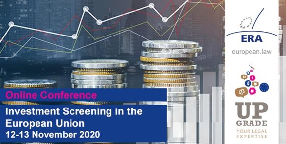 Speaker at the Online Conference on “Investment Screening in the European Union"